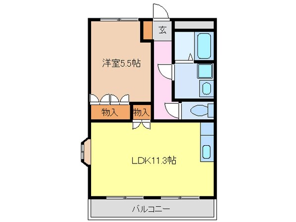 エバープレイスの物件間取画像